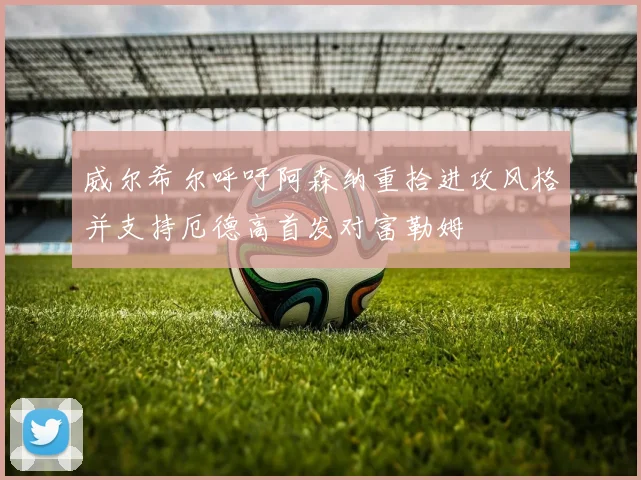 威尔希尔呼吁阿森纳重拾进攻风格并支持厄德高首发对富勒姆